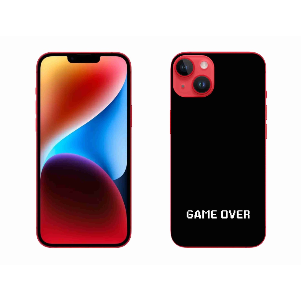 Zselés borítás mmCase iPhone 14 Plus készülékhez - játék fekete háttéren