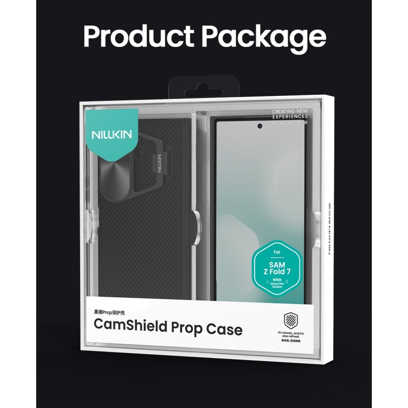 Nillkin CamShield CamShield Prop Pen Slot hátsó borító Samsung Galaxy Z Fold 7 fekete