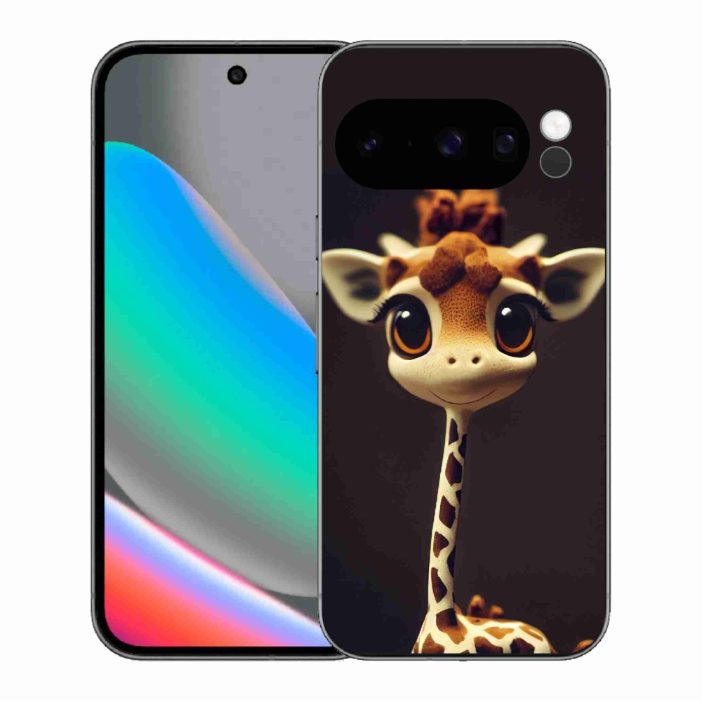 Gél borítás mmCase a Google Pixel 10 Pro számára - kis zsiráf