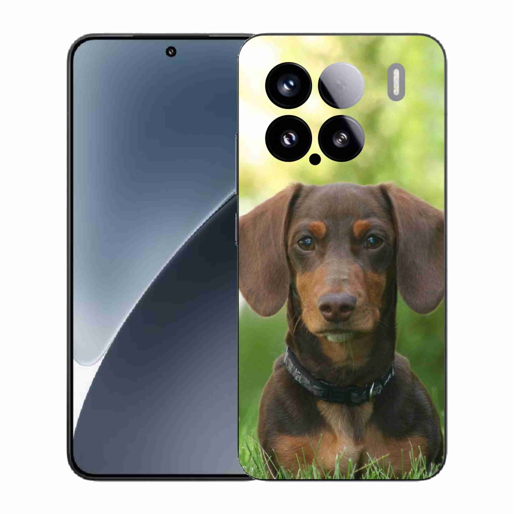 Gél borítás mmCase a Xiaomi 15-öshöz - barna tacskó