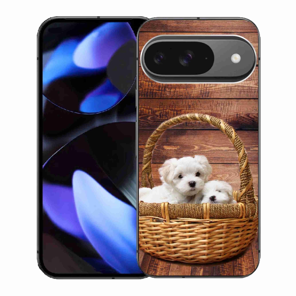 Gél borítás mmCase a Google Pixel 9/9 Pro számára - kölyökkutyák