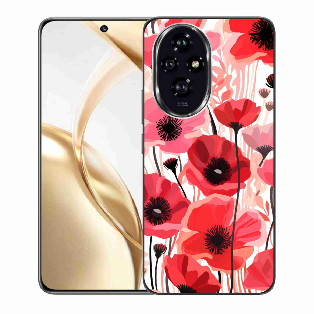 Zselés borító mmCase a Honor 200 5G készülékhez - mákos 1