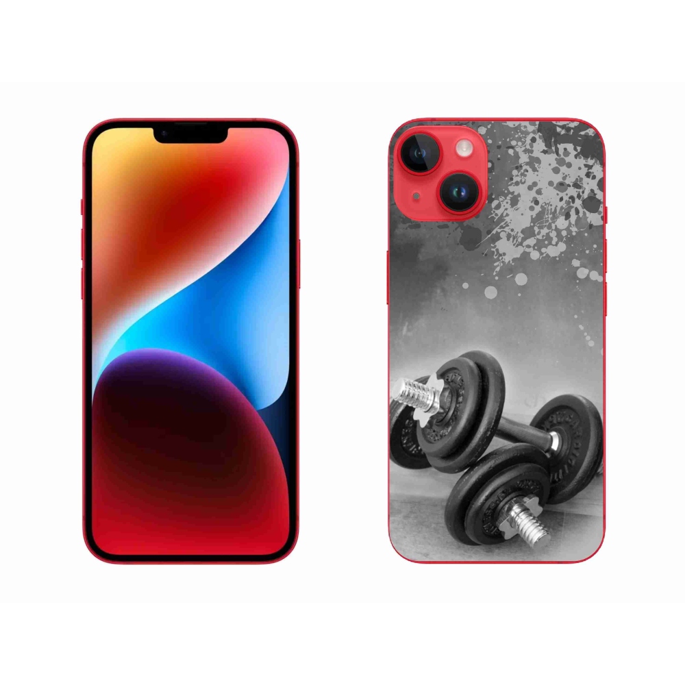 Zselés borítás mmCase iPhone 14 Plus készülékhez - súlyzók 1