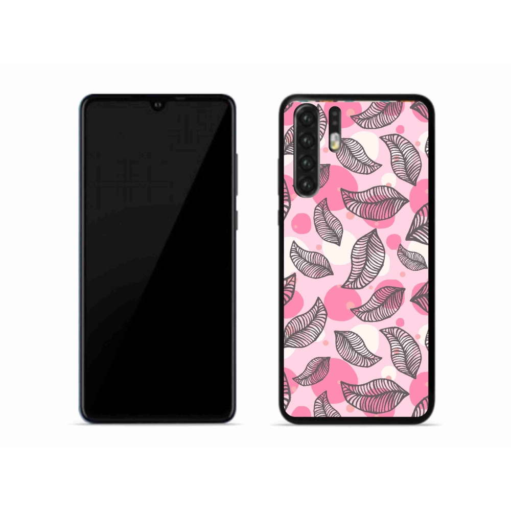 Gél borítás mmCase a Huawei P30 Pro készülékhez - rajzfilmes hulló levelek