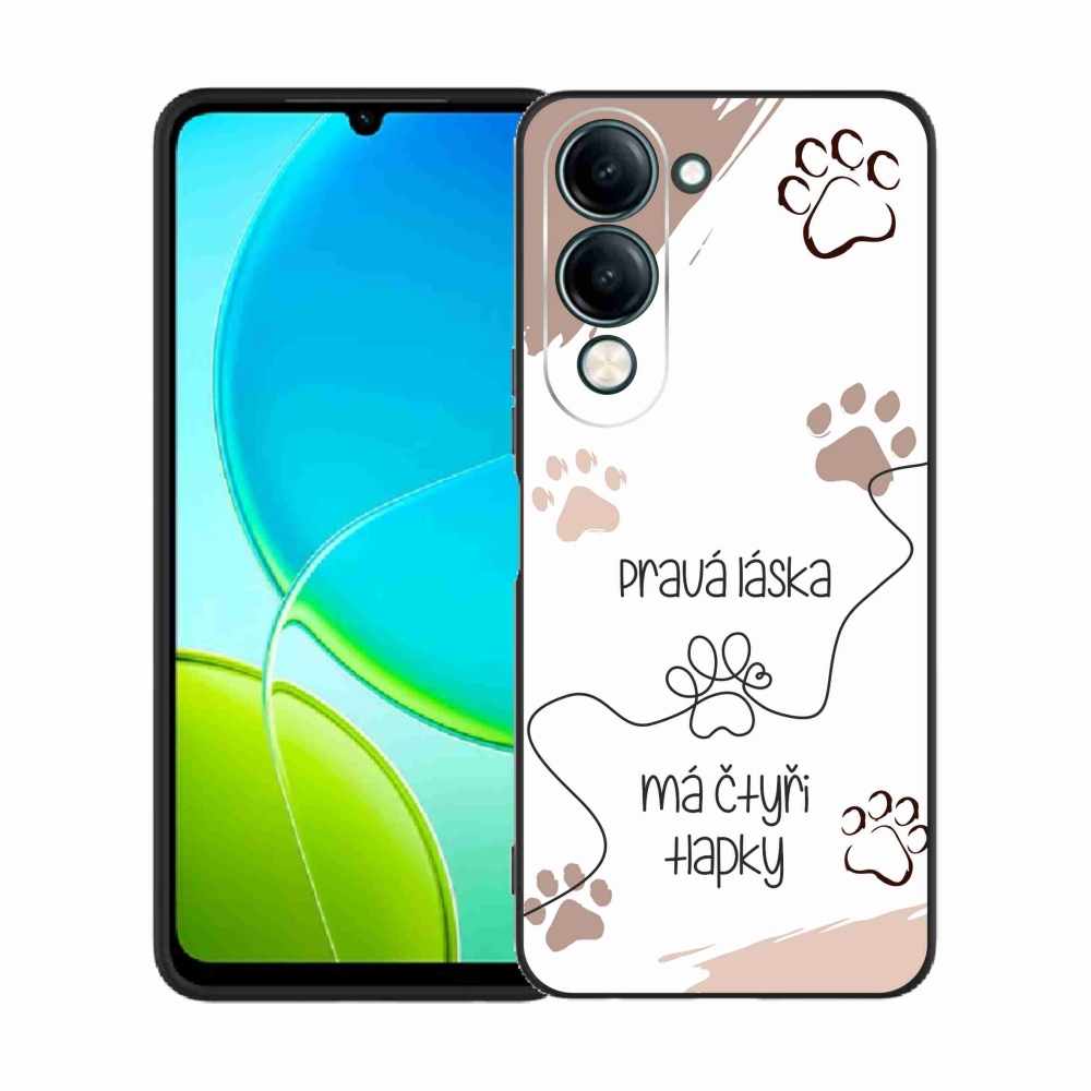 Gél borító mmCase a Vivo Y29s 5G készülékhez - kutya motívum 1 fehér háttér