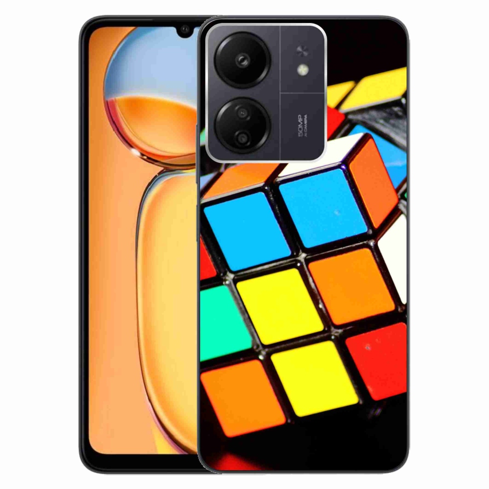 Gél tok mmCase a Xiaomi Poco C65/Redmi 13C-hez - Rubik-kocka