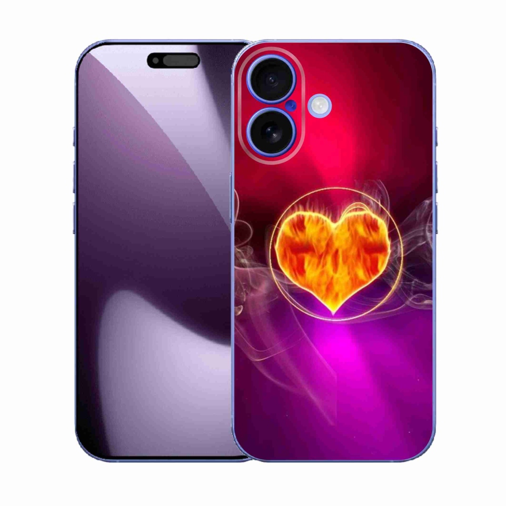Gél borítás mmCase iPhone 17 készülékhez - tüzes szív