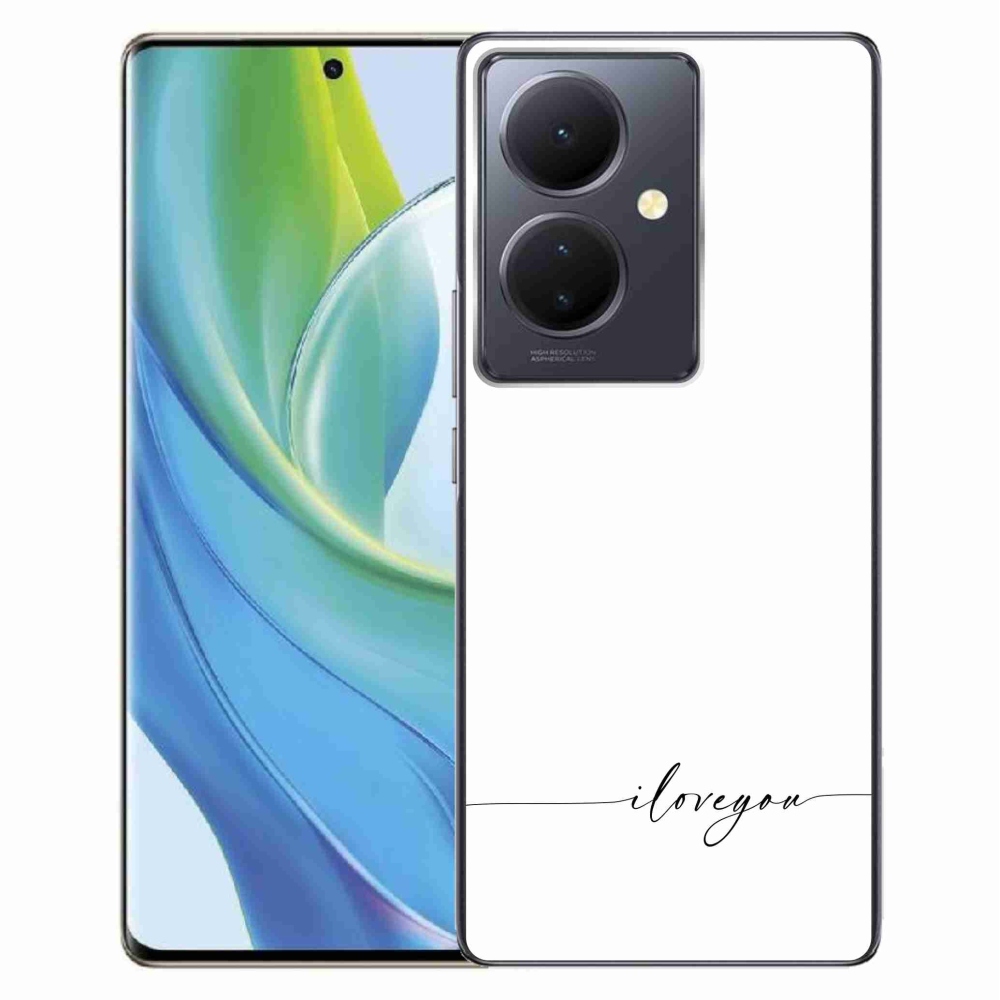 Gél borító mmCase a Vivo V29 Lite 5G-hez - Szeretlek fehér háttérrel