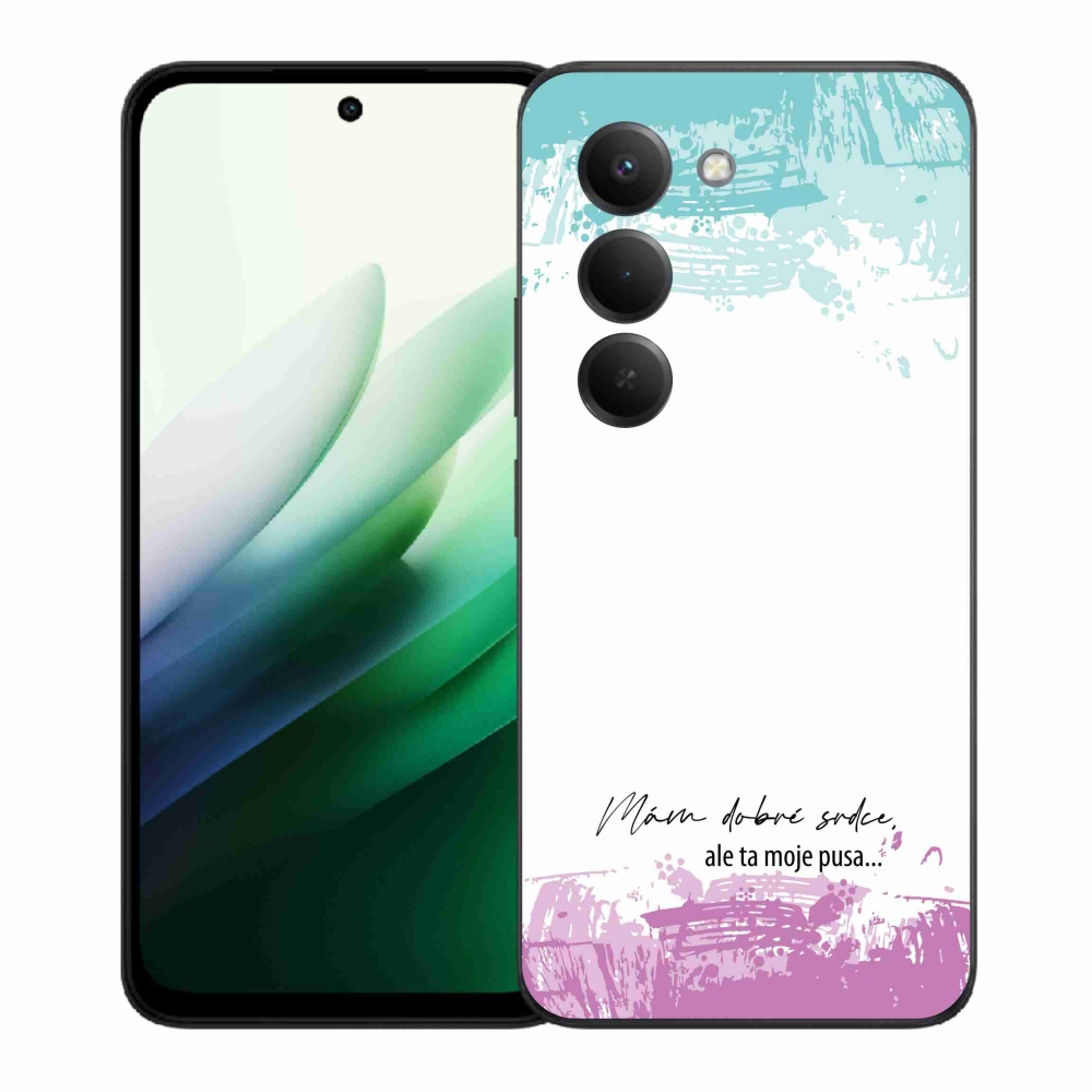 Gél borító mmCase a Xiaomi Redmi 15 5G-hez - vicces szöveg 3 fehér háttérrel