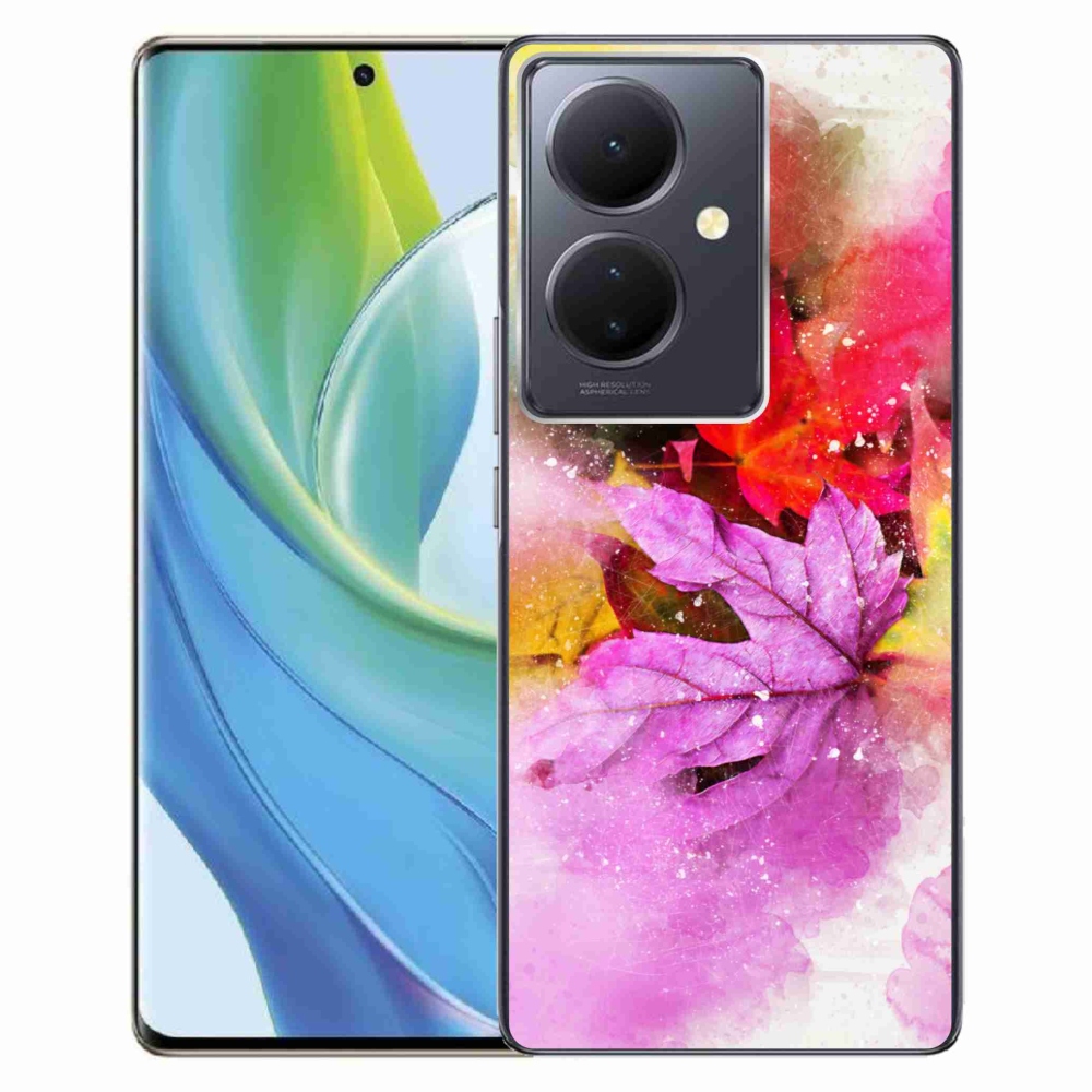 Gél borító mmCase a Vivo V29 Lite 5G-hez - színes levelek