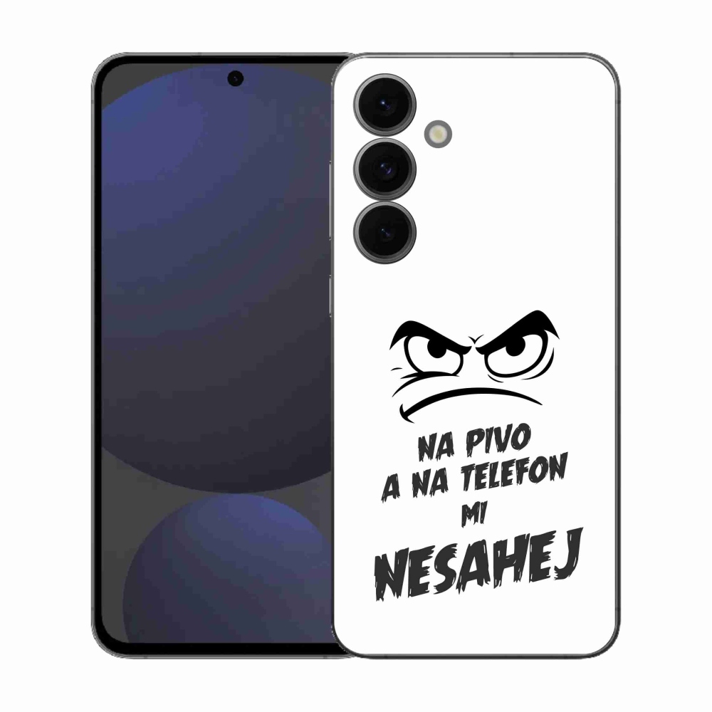 Gél borítás mmCase Samsung Galaxy S25 FE - sör motívum 2 fehér háttér