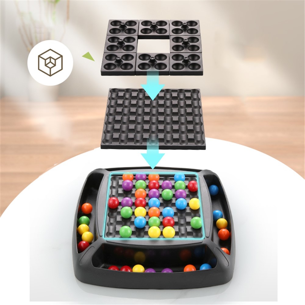 Motoros játék színes golyókkal a gyermekek koncentrációjának fejlesztésére