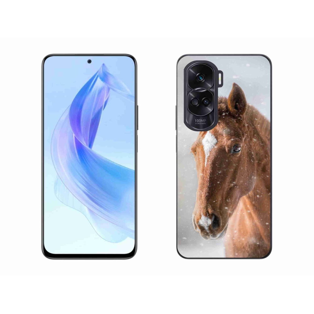 Zselés tok mmCase a Honor 90 Lite-hoz - barna ló 2