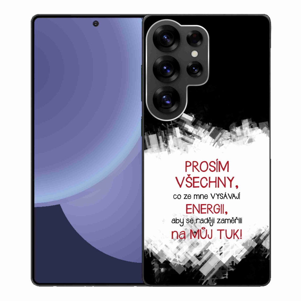 Gél borító mmCase Samsung Galaxy S25 Ultra - vicces szöveg 1 piros