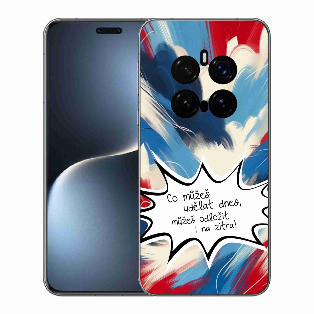 Gél borító mmCase a Honor Magic 7 Pro 5G készülékhez - vicces szöveg 9 fehér háttér