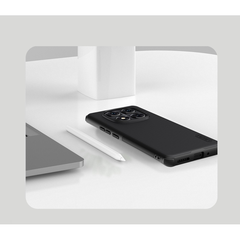 Nillkin Super Frosted PRO hátlap a Xiaomi Redmi Note 14 Pro 5G/Poco X7 5G számára Fekete