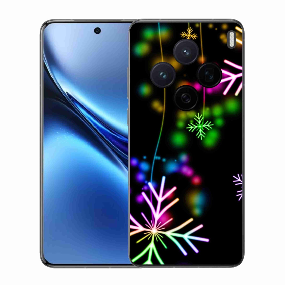 Zselés borítás mmCase a Vivo X200 5G-hez - színes pelyhekkel