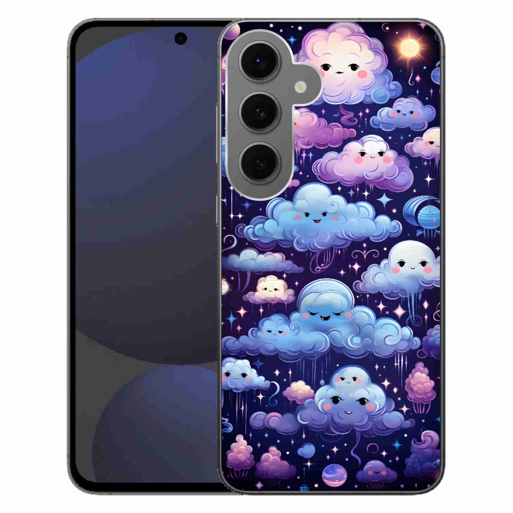 Zselés borítás mmCase Samsung Galaxy S24 FE - felhők