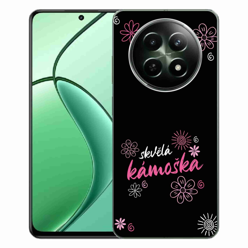 Gél borító mmCase a Realme 12 5G/12x 5G - nagyszerű pár fekete háttérrel