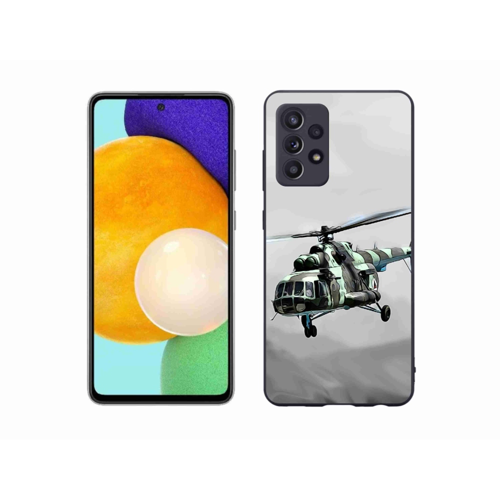 Zselés borítás mmCase Samsung Galaxy A52/A52 5G - katonai helikopterhez