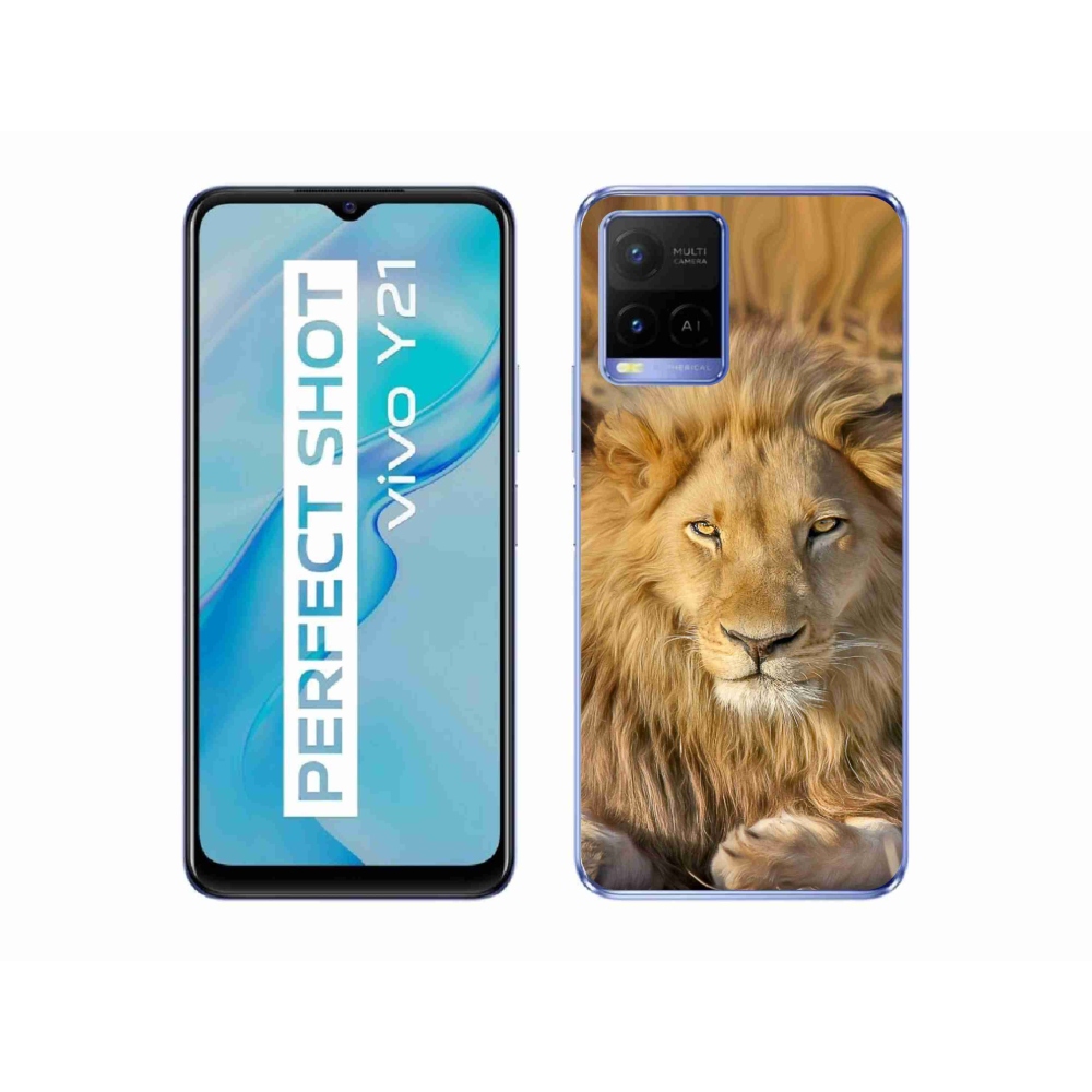 Zselés borítás mmCase a Vivo Y21/Y21s/Y33s készülékhez - Lion 2