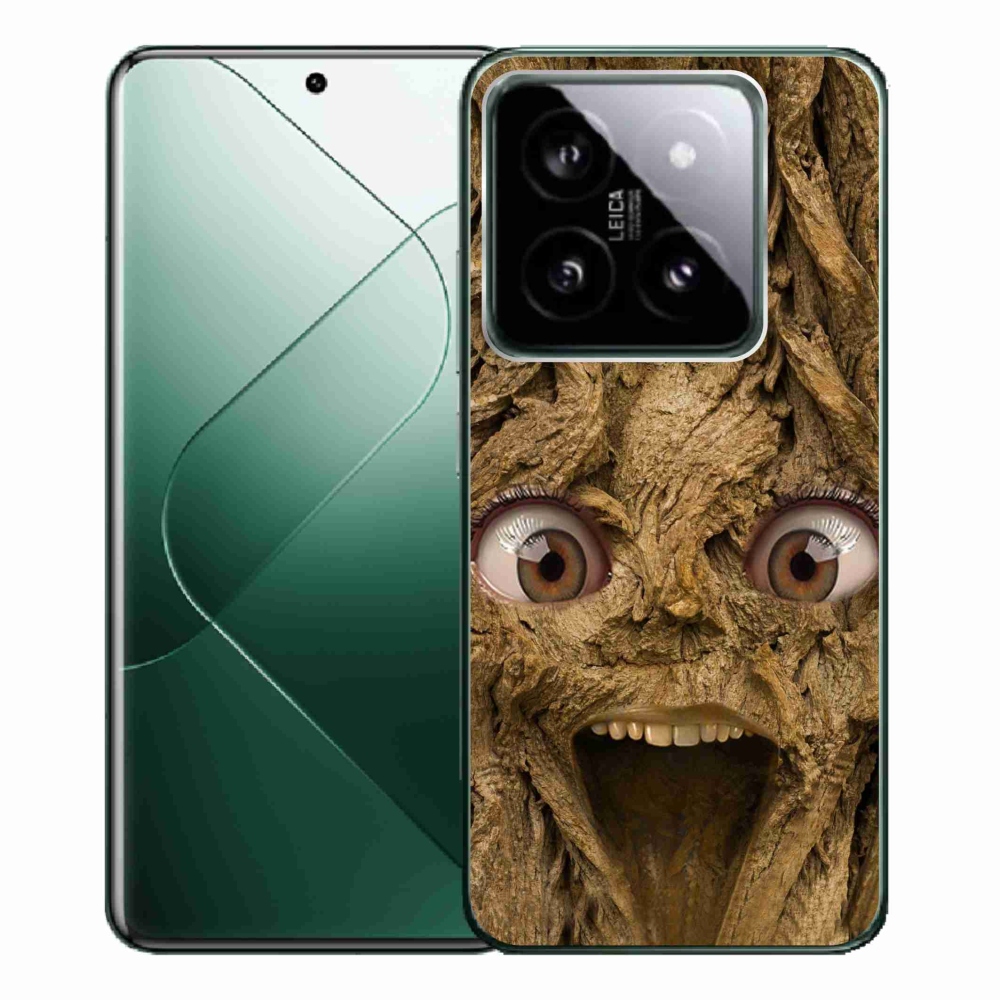 Gél borító mmCase a Xiaomi 14 Pro számára - boldog fa szemekkel