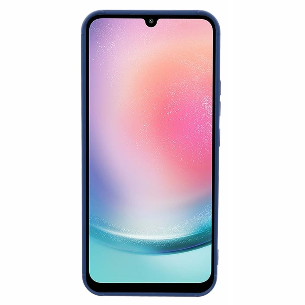 Rácsos tartós zselés tok Samsung Galaxy A24 készülékhez - kék