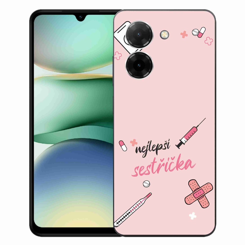 Gél borító mmCase a Xiaomi Redmi A5 (173.45x79.35x8.45mm) - legjobb nővér rózsaszín háttérrel