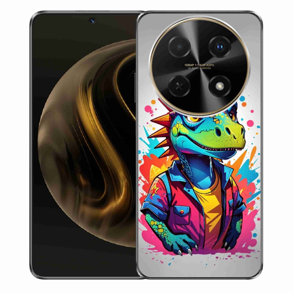 Gél borító mmCase a Huawei Nova 12i készülékhez - színes dinoszaurusz