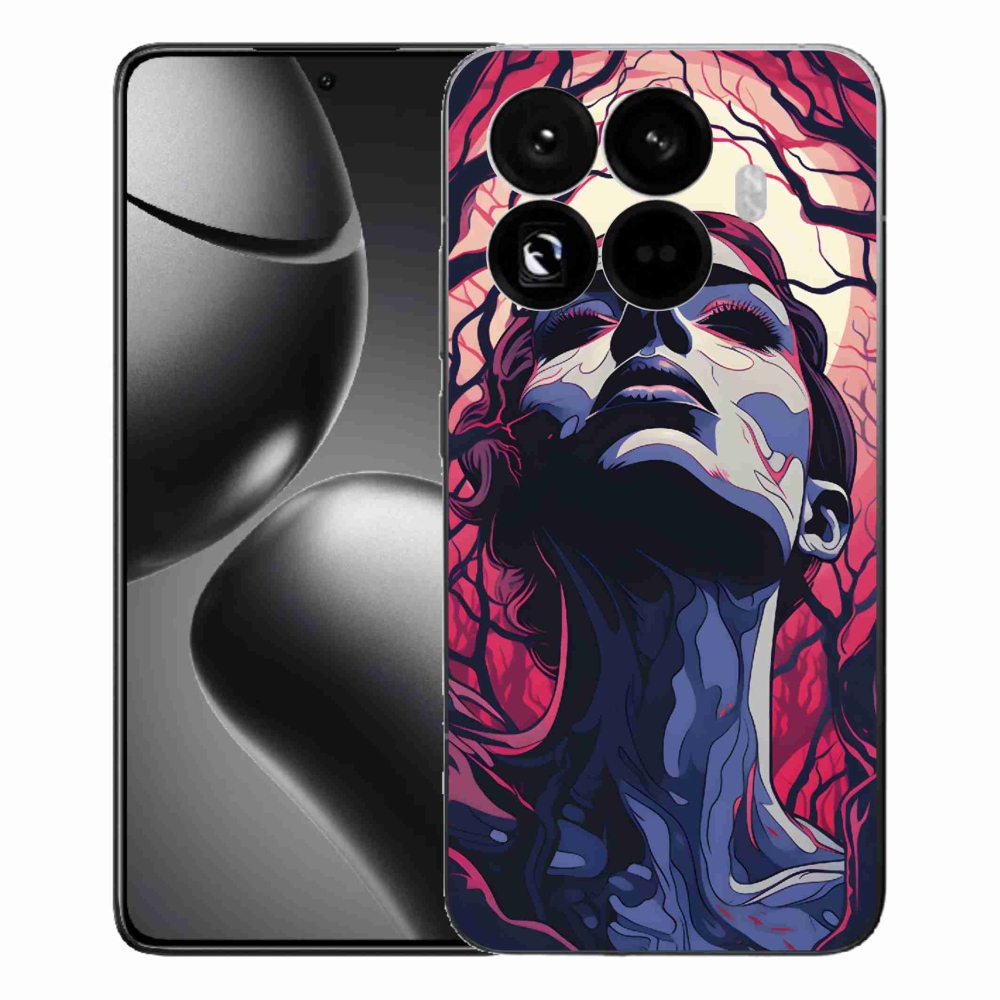 Gél borítás mmCase a Xiaomi 15T Pro számára - absztrakt arc