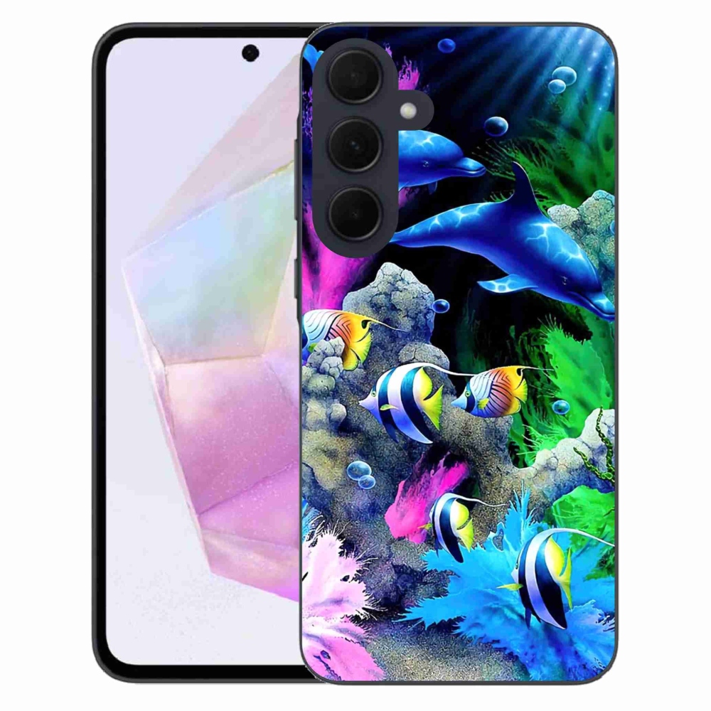 Gél tok mmCase a Samsung Galaxy A35 5G készülékhez - Tengeri világ