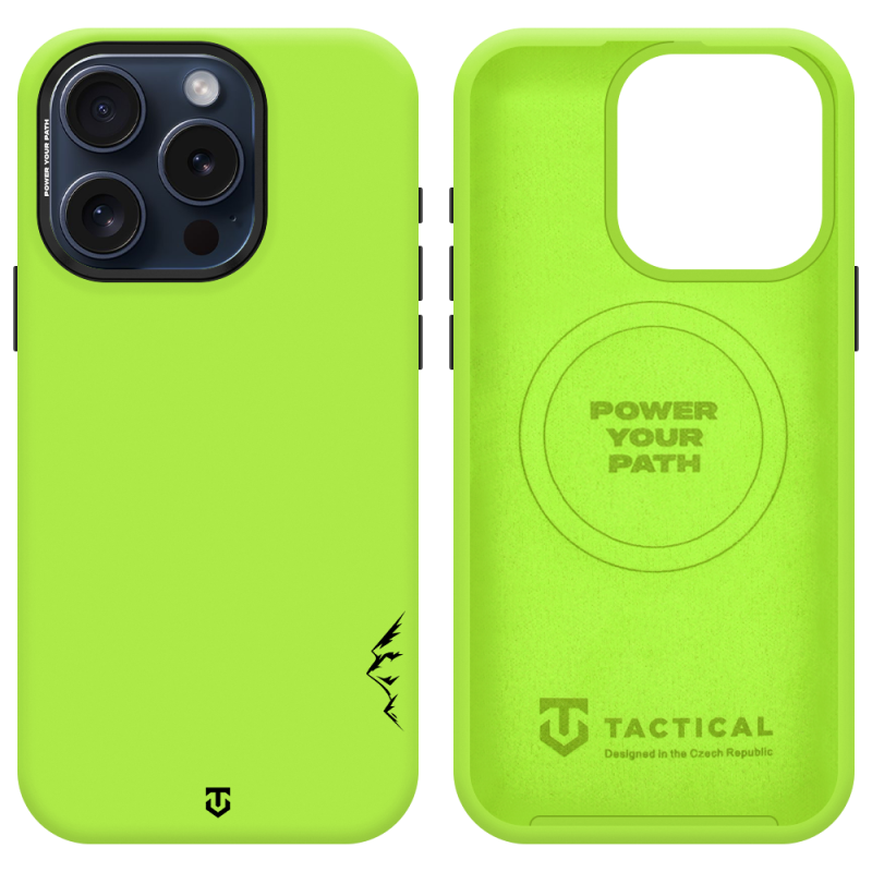 Tactical MagForce Velvet Smoothie 2.0 tok az Apple iPhone 15 Pro-hoz, avokádó színben