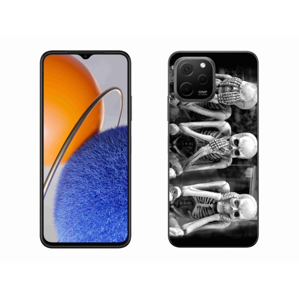 Gél borítás mmCase a Huawei Nova Y61-en - csontvázak