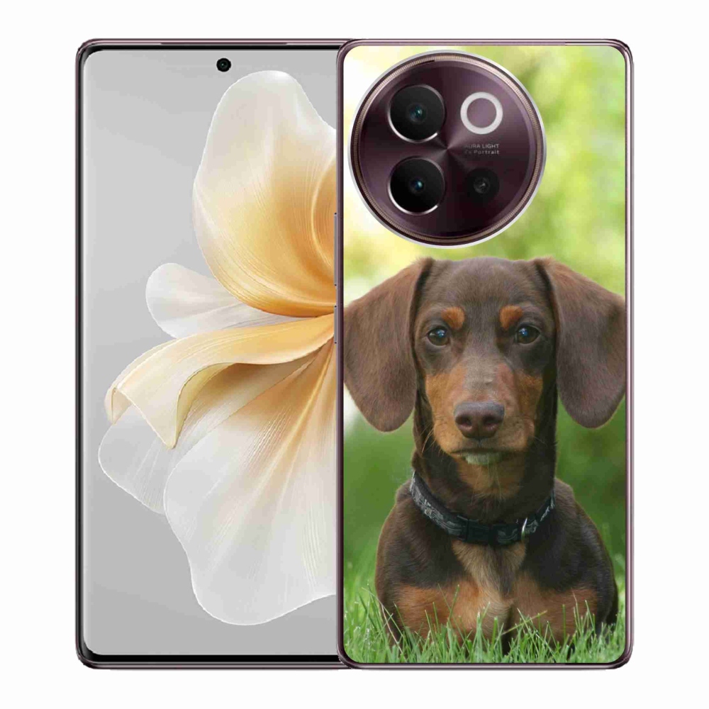 Gél tok mmCase a Vivo V40 Lite 5G készülékhez - barna tacskó