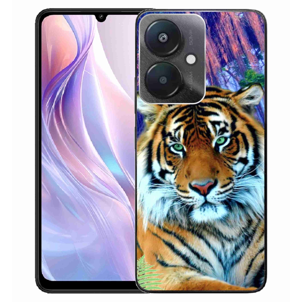 Gél tok mmCase a Xiaomi Redmi 13C 5G számára - tigris