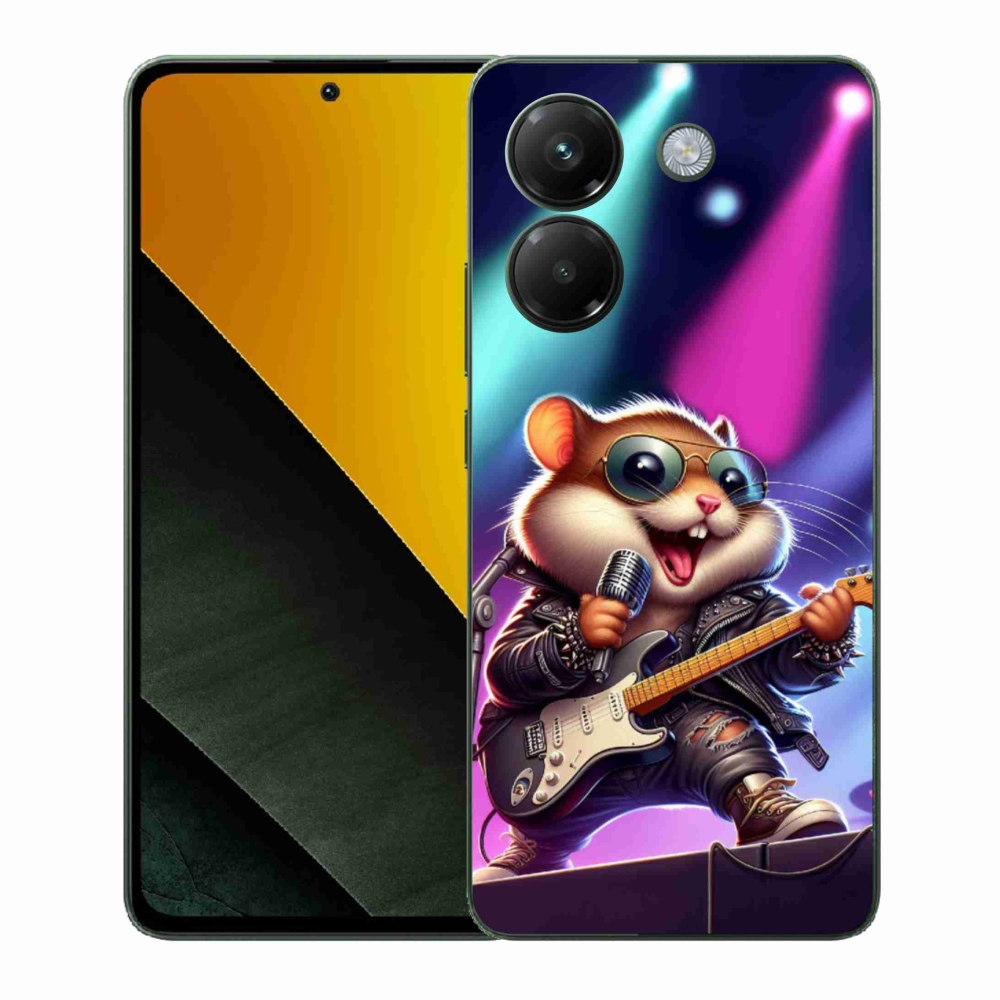 Gél borítás mmCase a Xiaomi Poco M7 Pro 5G-hez - hörcsög hintalóval