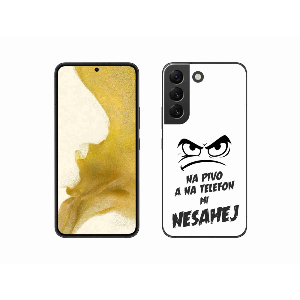 Gél borítás mmCase Samsung Galaxy S22 5G - sör motívum 2 fehér háttérrel