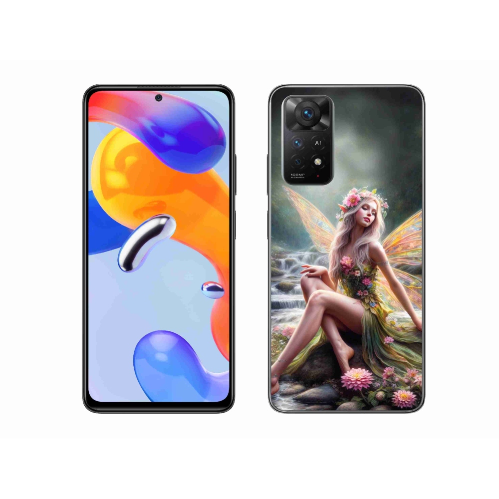 Gél borítás mmCase a Xiaomi Redmi Note 11 Pro 4G/5G - pillangó nő 1