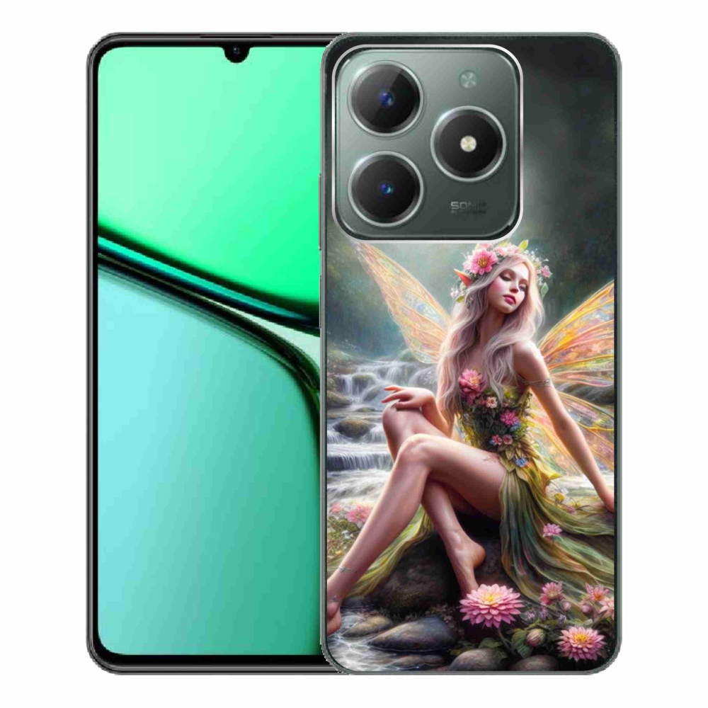 Zselés borítás mmCase a Realme C61 készülékhez - pillangó nő 1