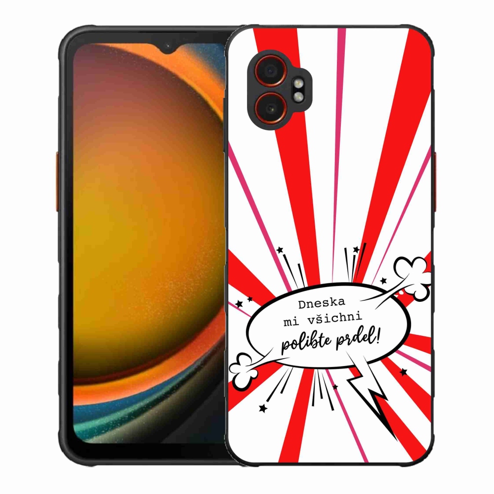 Gél borító mmCase Samsung Galaxy Xcover 7 Pro készülékhez - vicces szöveg 15 fehér háttér