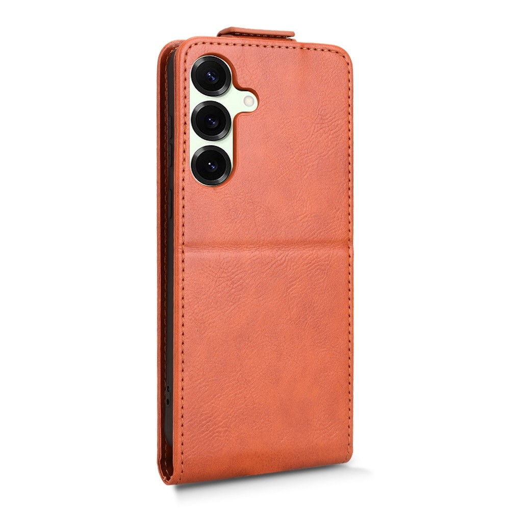 Vert flip tok Samsung Galaxy S25 FE készülékhez - narancssárga