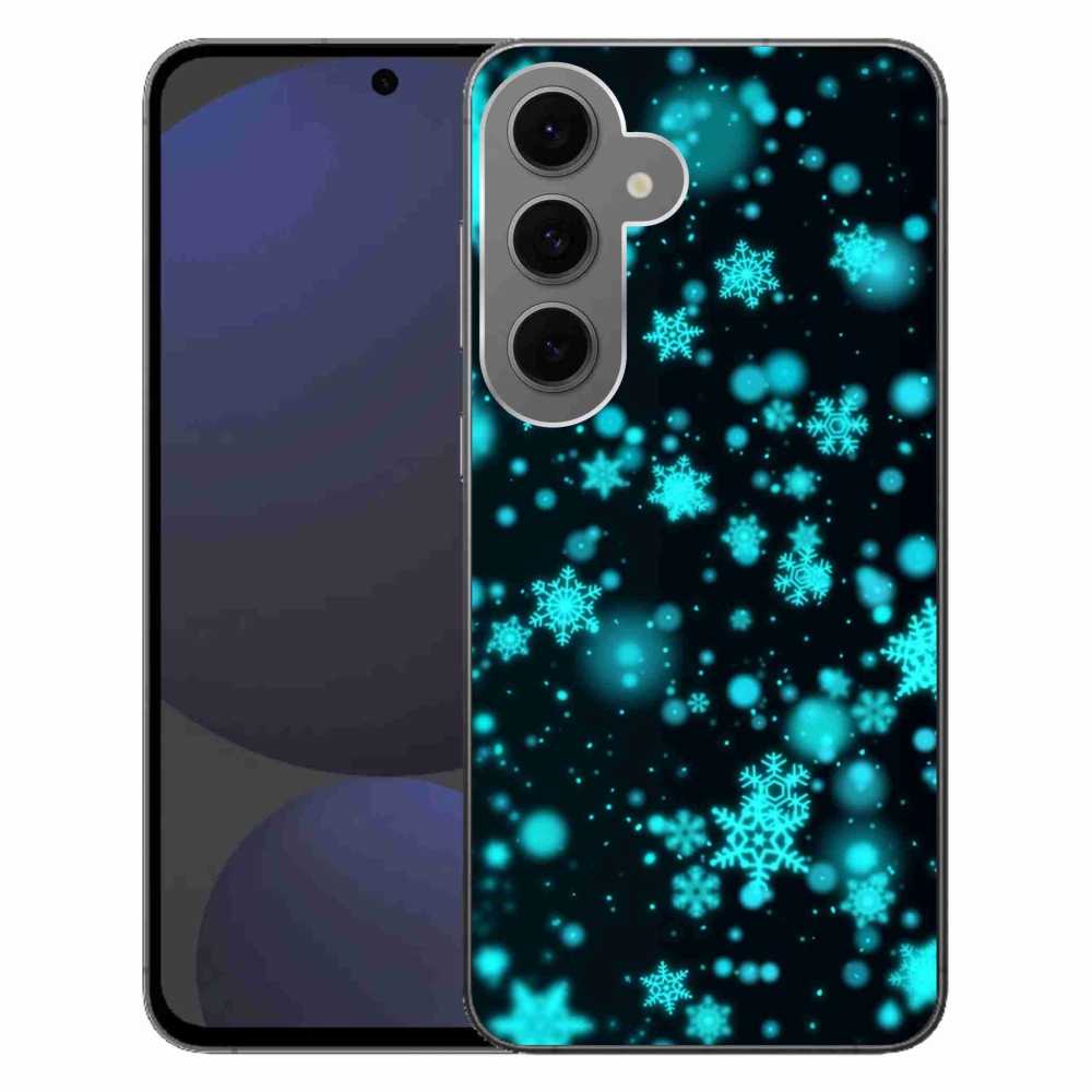 Zselés borítás mmCase Samsung Galaxy S24 FE - hópelyhek 1