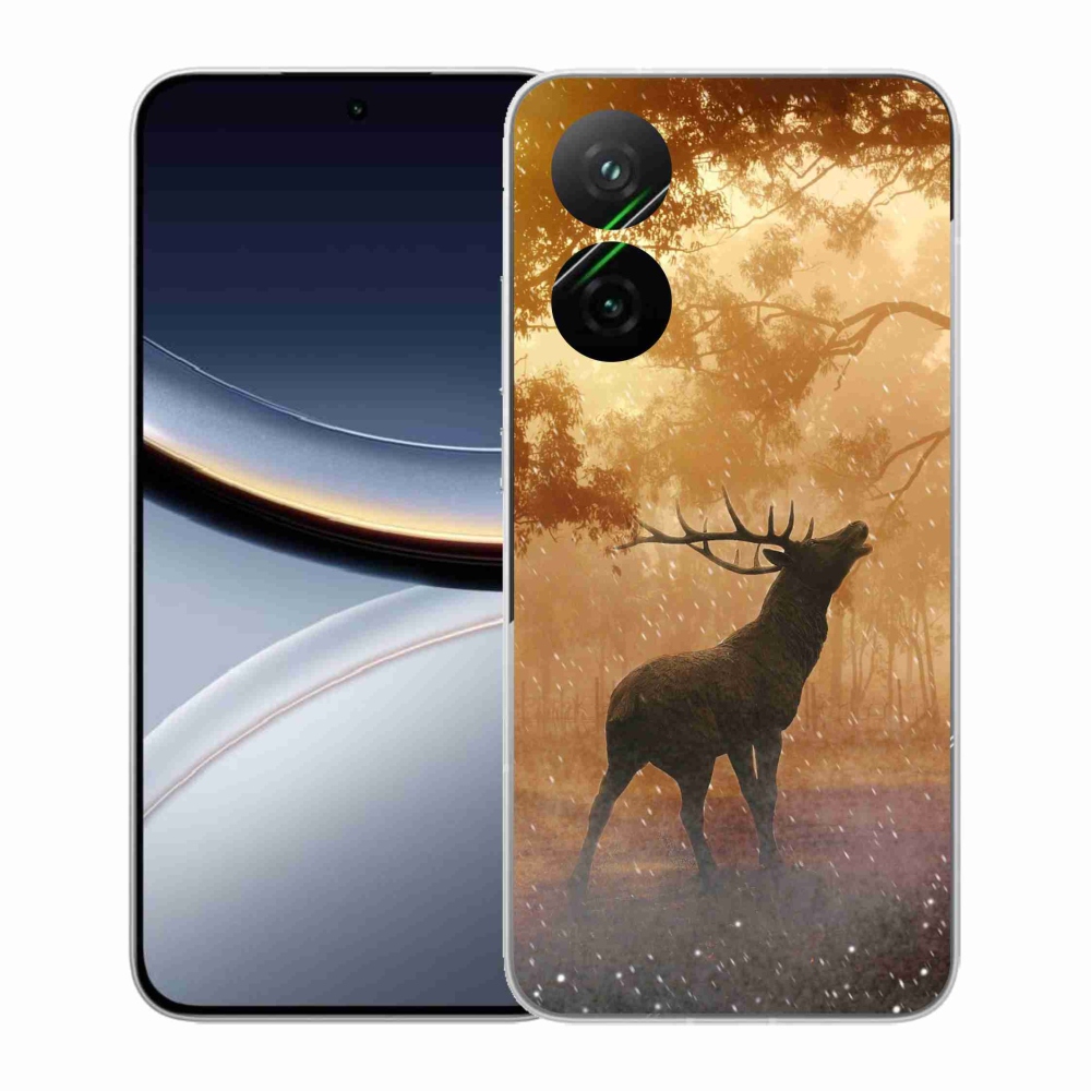 Gél borítás mmCase a Xiaomi Poco F7 5G számára - szarvas a vadászaton