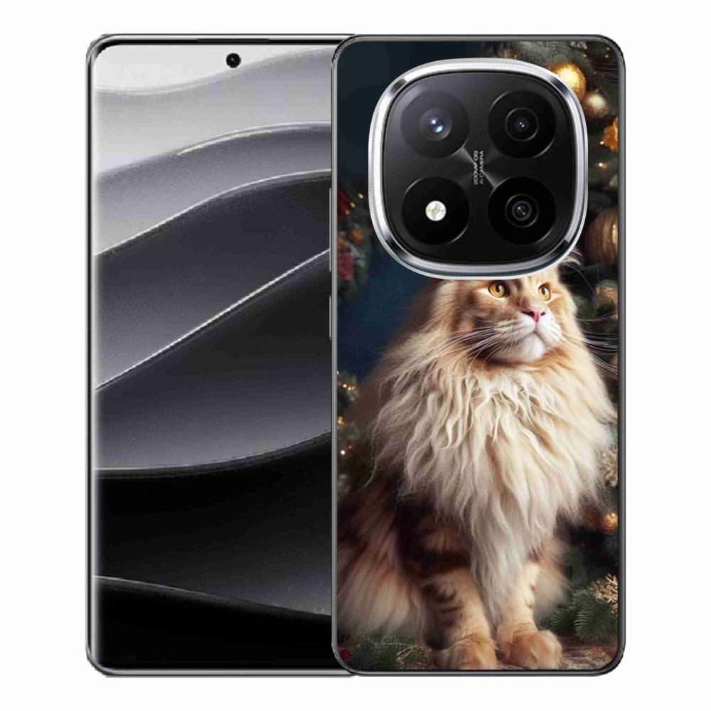 Gél borítás mmCase a Xiaomi Redmi Note 14 Pro+ 5G számára - macska a fánál