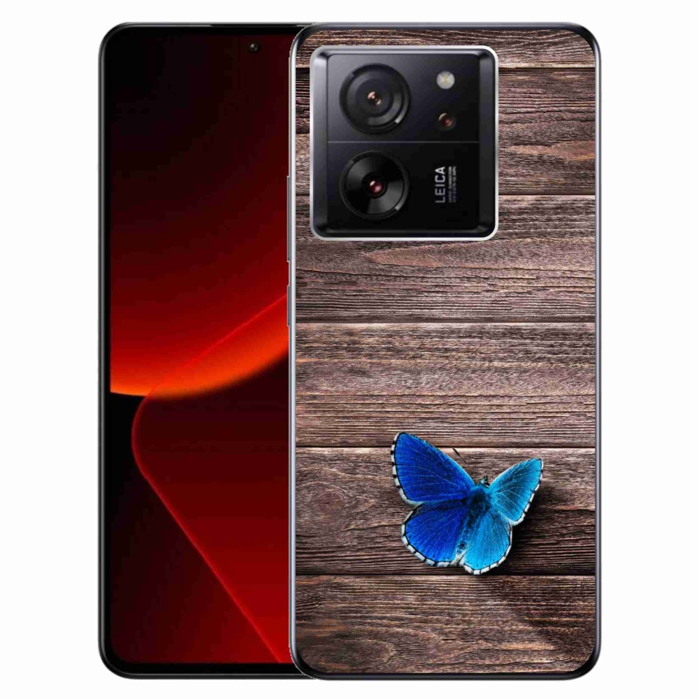 Gél borítás mmCase a Xiaomi 13T/13T Pro készülékhez - kék pillangó 1