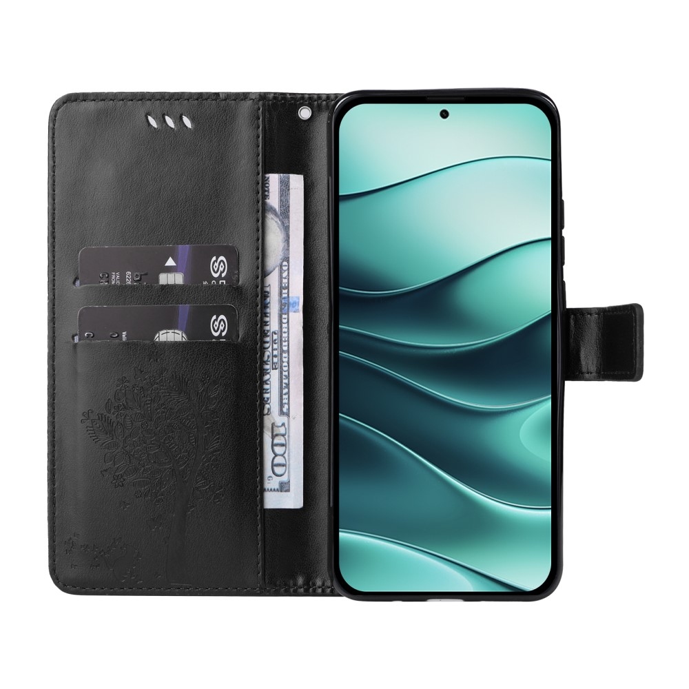 Fák könyve tok Xiaomi Redmi Note 14 5G - fekete