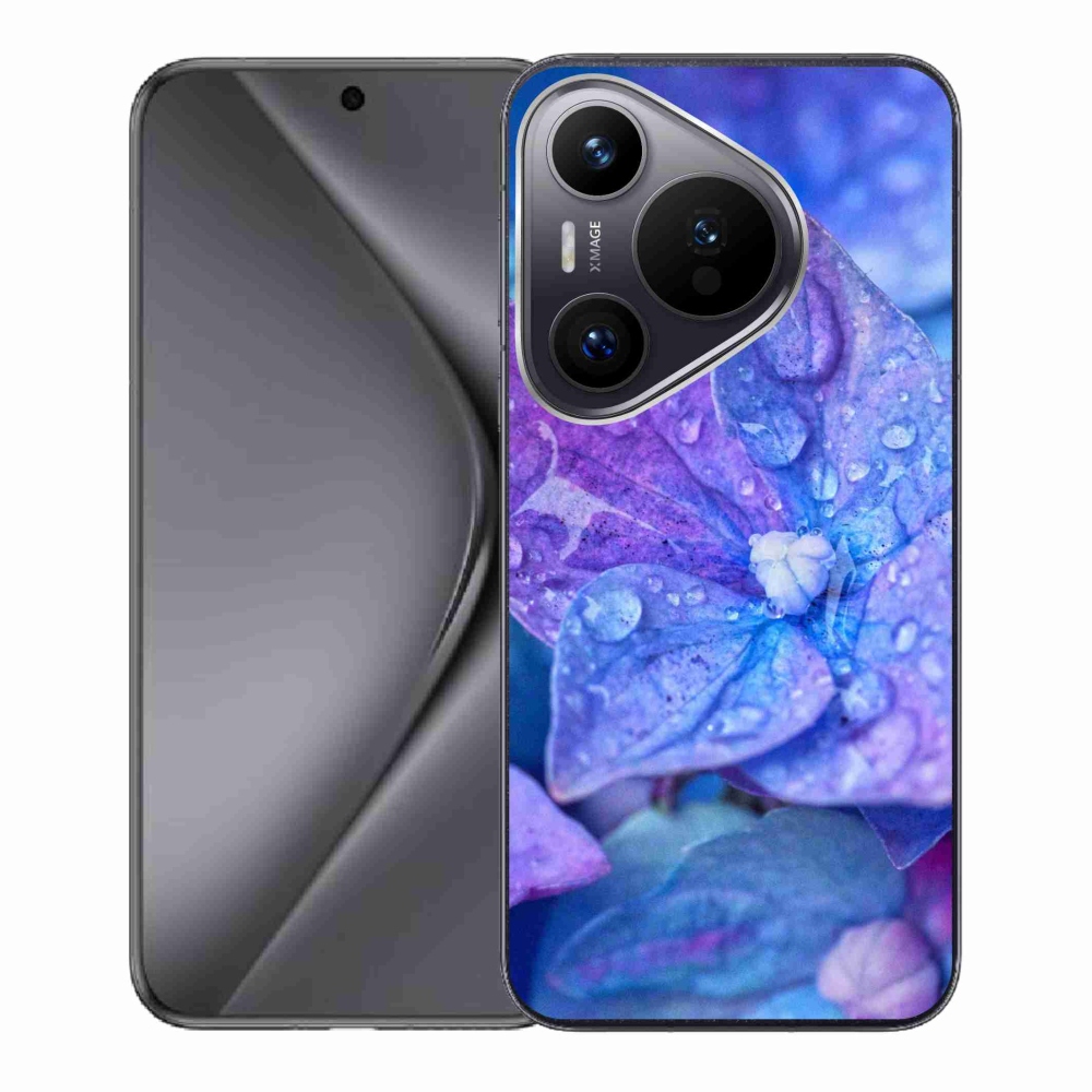 Gél borító mmCase a Huawei Pura 70 készülékhez - lila virág