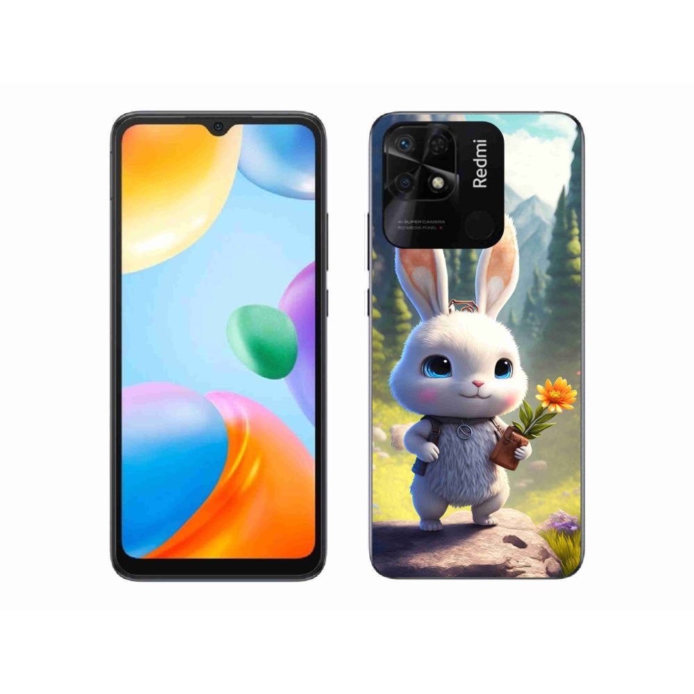 Gél borítás mmCase a Xiaomi Redmi 10C-hez - aranyos nyuszi