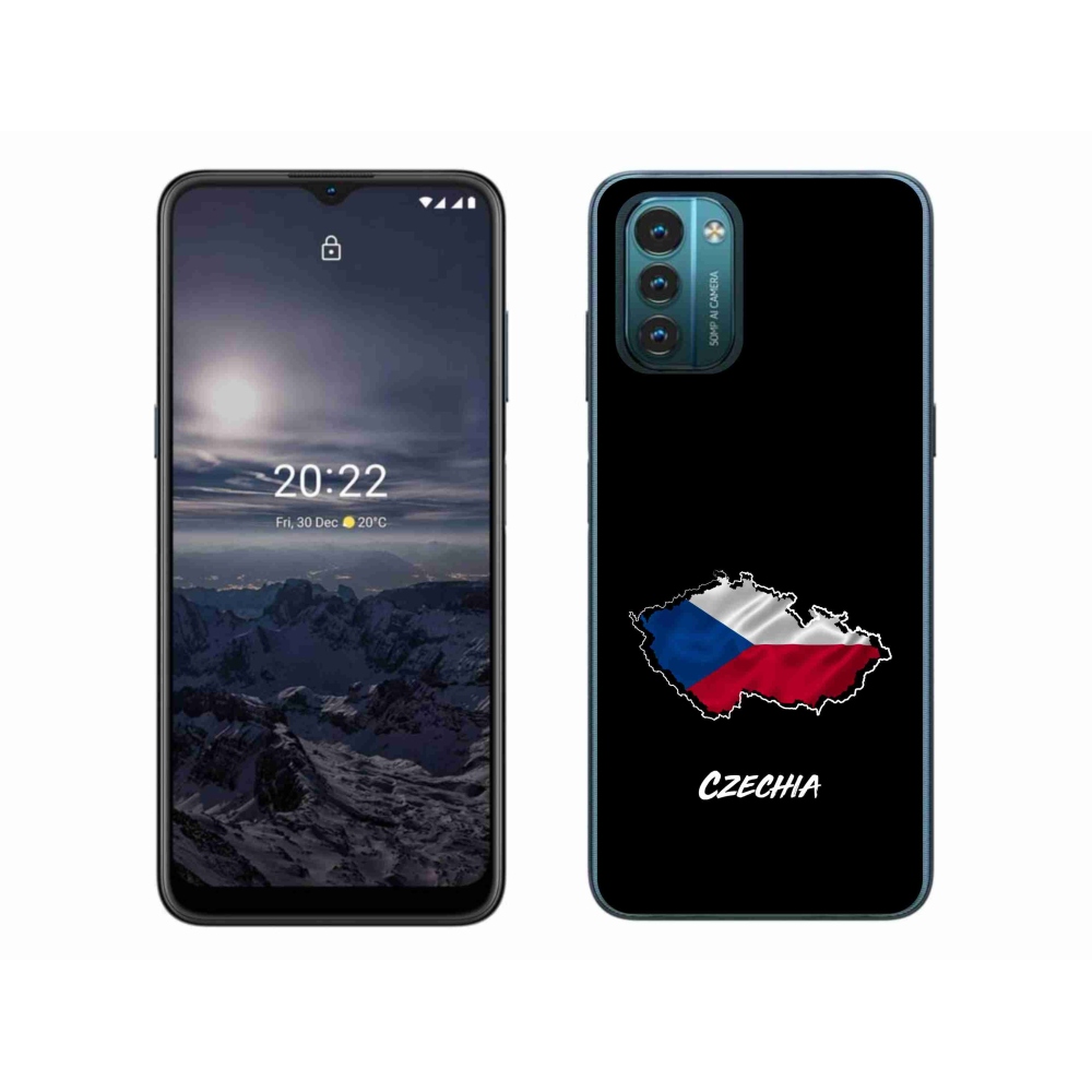 Zselés borítás mmCase a Nokia G11/G21 készülékhez - Csehország fekete háttérrel