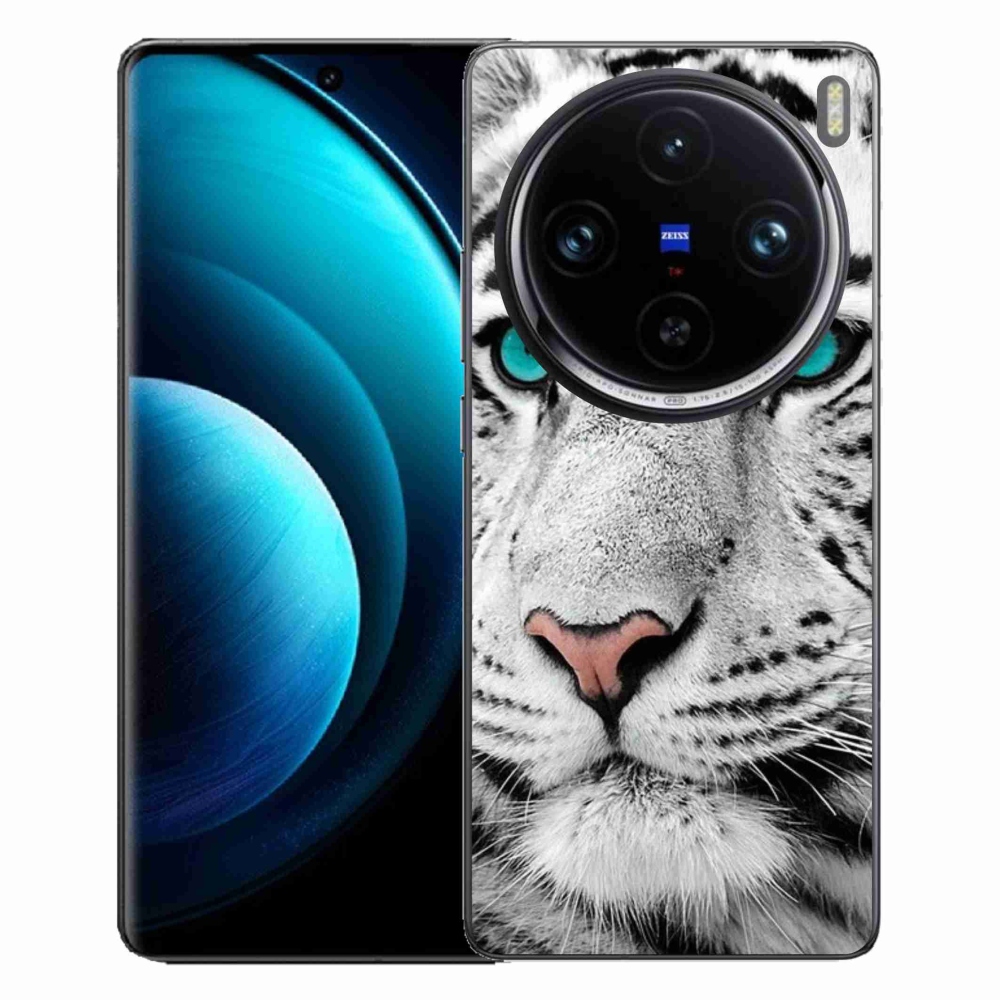 Zselés borítás mmCase a Vivo X100 Pro 5G készülékhez - fehér tigris